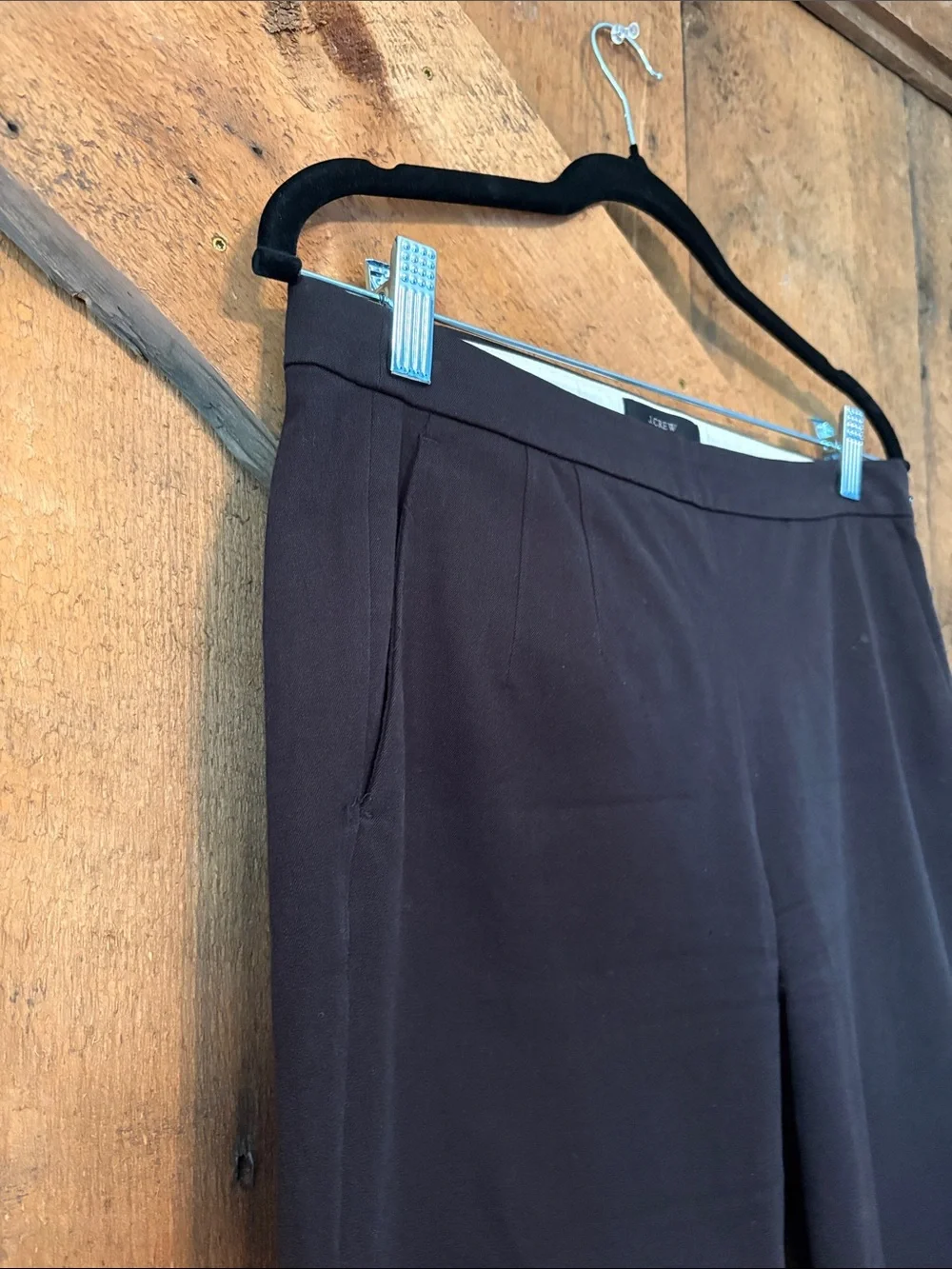 J. Crew Martie Black Cropped Ankle Pants Women Size 6 Tailored Trousers